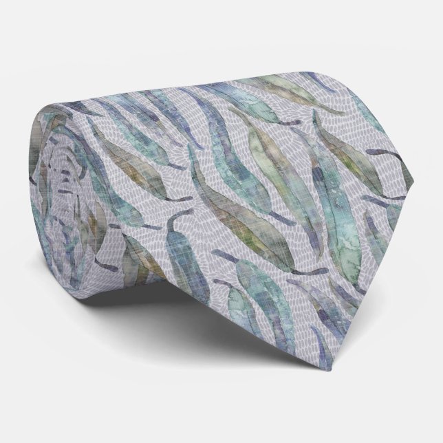 Eucalyptus Leaves Neck Tie (Rolled)
