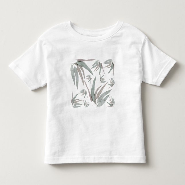 Eucalyptus Leaves Pattern Toddler T-shirt (Front)