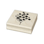 Eucalyptus leaves rubber stamp