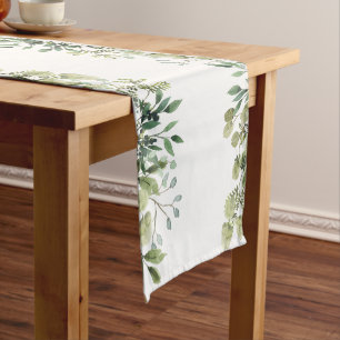Eucalyptus leaves table runner