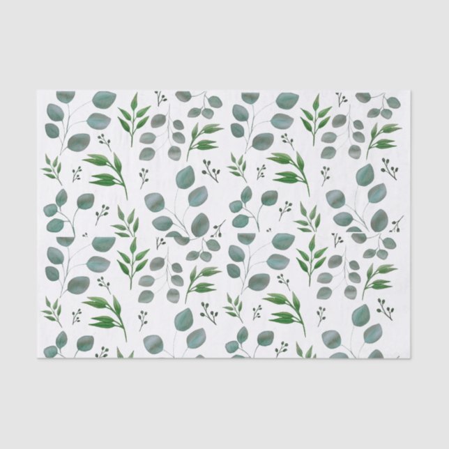 Eucalyptus leaves tissue paper (Front)