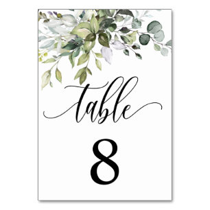 Eucalyptus Leaves Wedding Event Seating Table Card