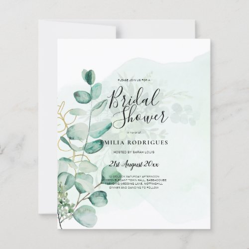 Eucalyptus Leaves Wedding Greenery QR CODE Modern