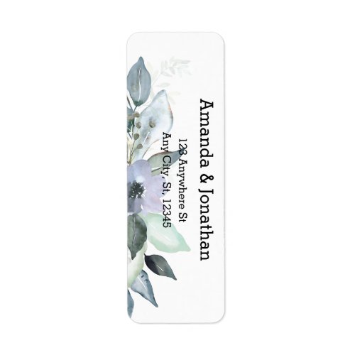 Eucalyptus Leaves Wedding Return Address Labels 