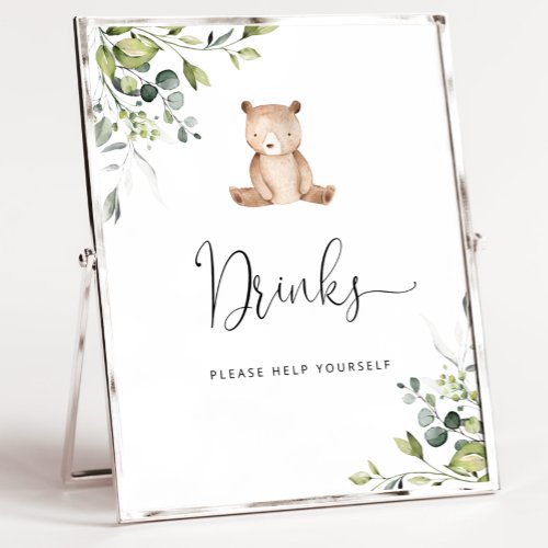 Eucalyptus little bear Drinks help yourself Poster