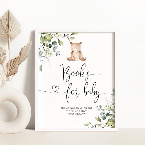 Eucalyptus little bear eucalyptus books for baby poster