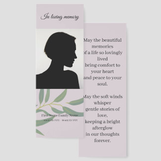 Eucalyptus memorial bookmarks