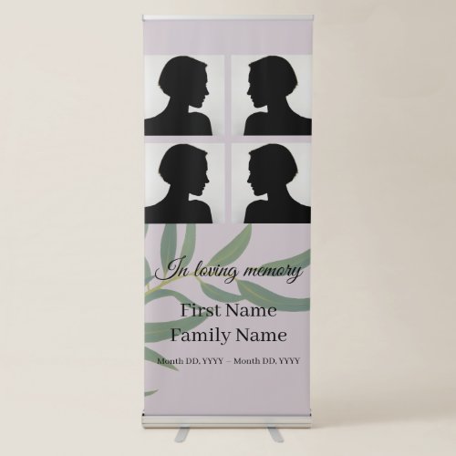 Eucalyptus memorial collage retractable banner