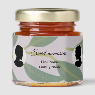Eucalyptus memorial honey jar favor favors