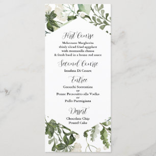 Eucalyptus Menu Template for any special occasion