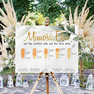 Bridal Shower Mimosa Bar Sign  Autumn Shower Mimosa Sign – Wild