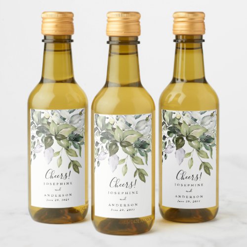 Eucalyptus Mini Wine Bottle Labels