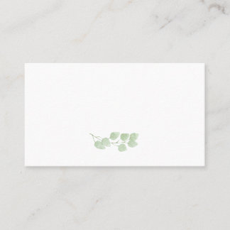 Eucalyptus Minimalist Flat Place Cards