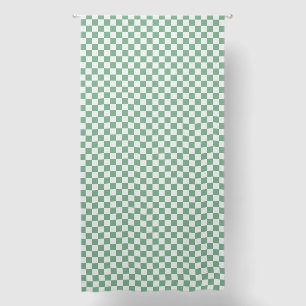 Eucalyptus mist checkerboard pattern blackout curtains