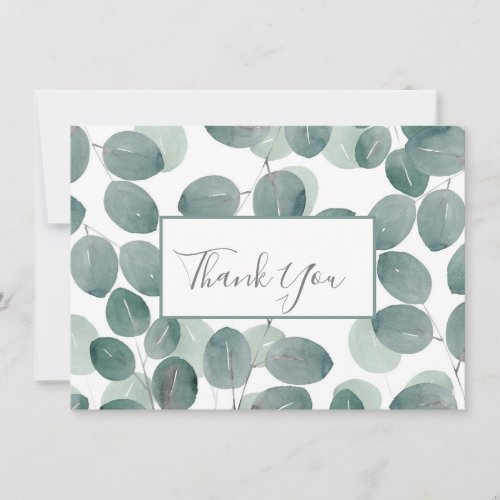 Eucalyptus Modern 2   Thank You Card