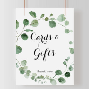 Eucalyptus Modern Calligraphy Cards and Gifts Sign