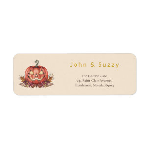 Eucalyptus Moon Pumpkin Label