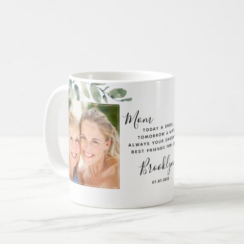 Eucalyptus Mother of the Bride Wedding Gift Coffee Mug