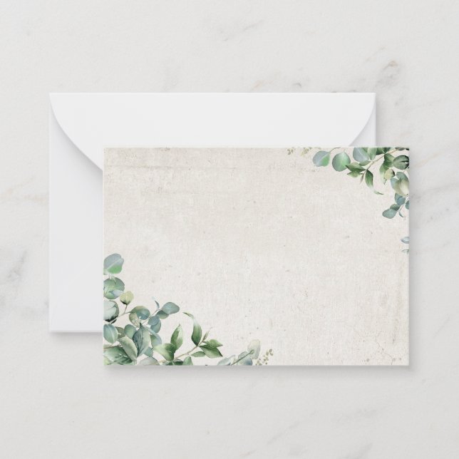 eucalyptus note card (Front)