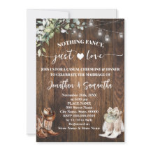 Eucalyptus Nothing Fancy Just Love Casual Wedding