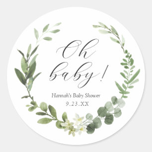 Eucalyptus Oh Baby Classic Round Sticker