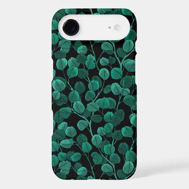 Eucalyptus on black Case-Mate iPhone case (Back)