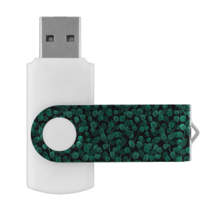 Eucalyptus on black flash drive