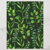 Eucalyptus  on dark green (Back)