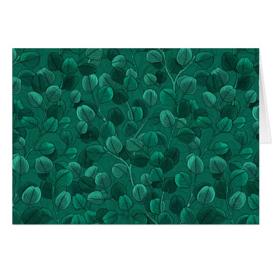 Eucalyptus on green (Front Horizontal)