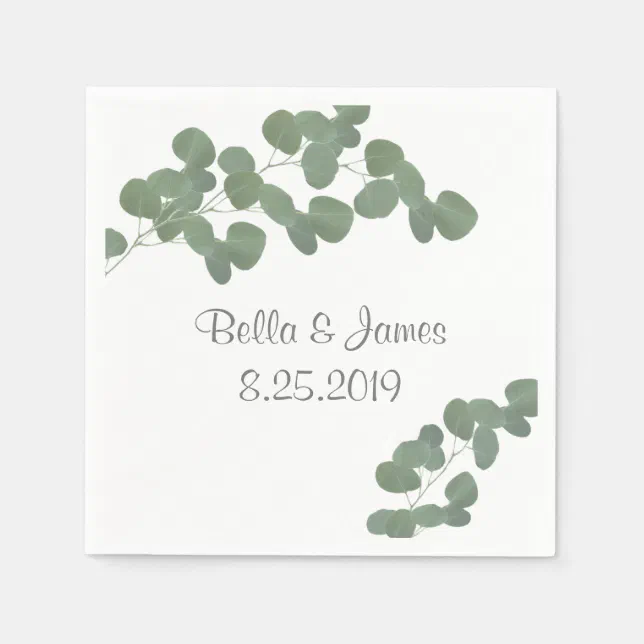 Eucalyptus Paper Napkins Zazzle