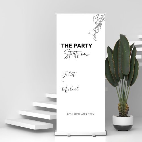 Eucalyptus Party Starts Now Wedding Welcome Sign