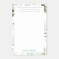 Eucalyptus Personalized Scripture Stationery