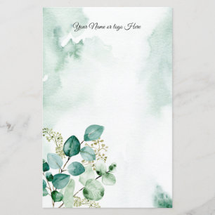Eucalyptus Personalized Stationery