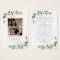 Eucalyptus Photo Funeral Memorial Prayer Card