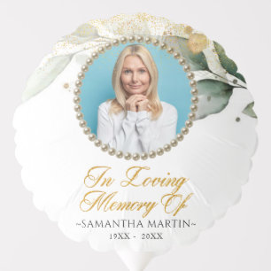 Eucalyptus Photo In Loving Memory Memorial Balloon