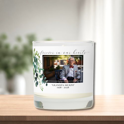 Eucalyptus Photo Memorial Scented Jar Candle