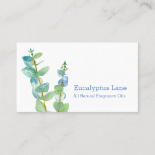 Eucalyptus Plant Botanical Watercolor Business Card