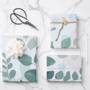 Eucalyptus Praying Mantis Australian Botanical Art Wrapping Paper Sheets