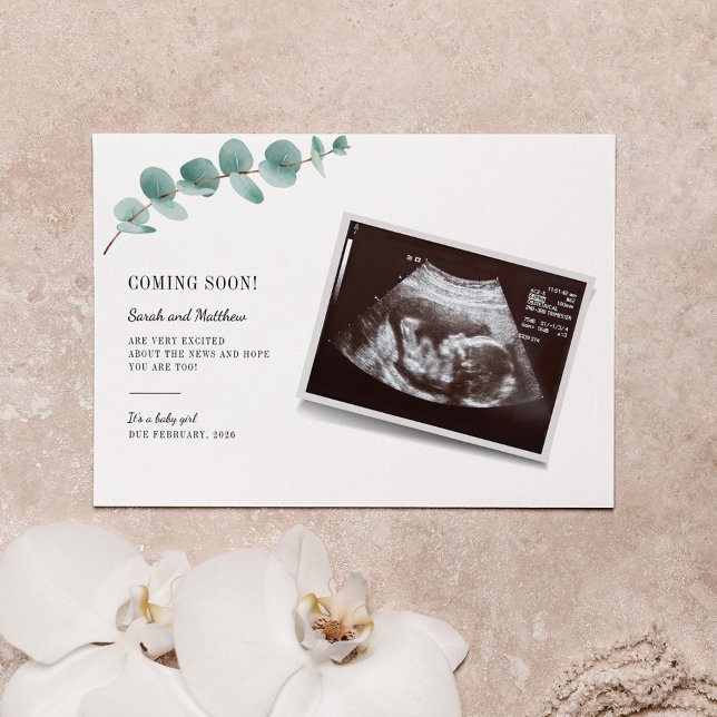 Eucalyptus Pregnancy Announcement Baby Reveal (Creator Uploaded)