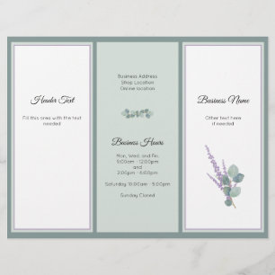 Eucalyptus Professional Business Photo Brochure Flyer