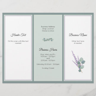 Eucalyptus Professional Business Photo Brochure Flyer