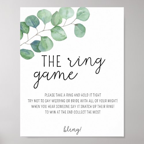 Eucalyptus _ Put a ring on it game poster