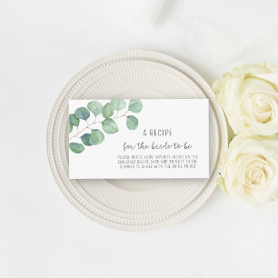 Eucalyptus - Recipe for the bride-to-be Enclosure Card