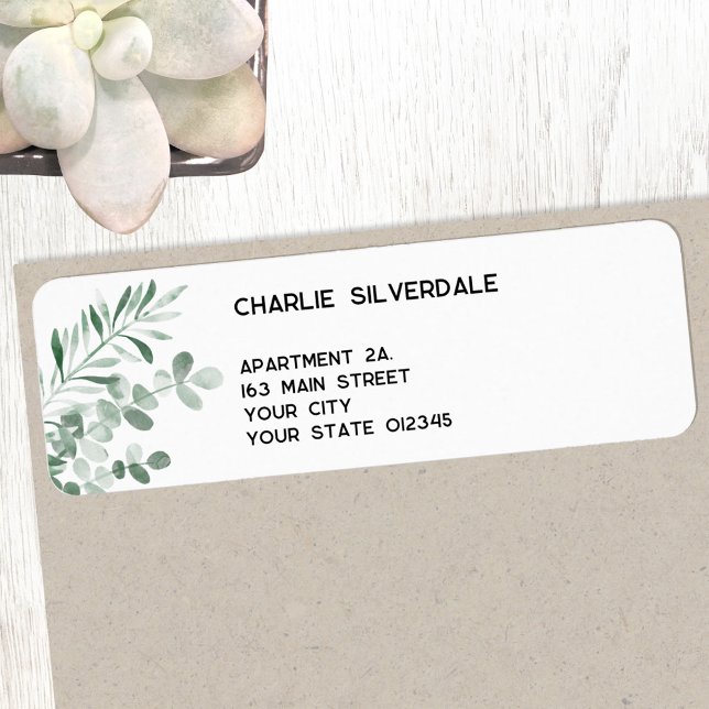 Eucalyptus Return Address Label (Creator Uploaded)