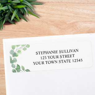 Eucalyptus Return Address Label