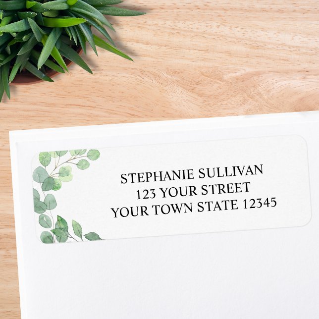 Eucalyptus Return Address Label (Creator Uploaded)