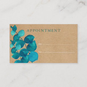 Eucalyptus Rustic Customer Appointment Card