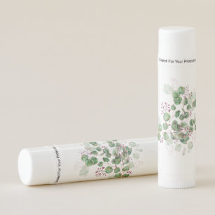 Eucalyptus Rustic Greenery  Wedding Favor Lip Balm