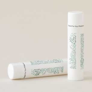 Eucalyptus Rustic Greenery Wedding Favor Lip Balm
