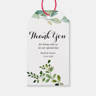 Eucalyptus Rustic Greenery Wedding Gift Tag